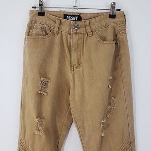 Reset Denim Kahki Pants Distressed 18/31